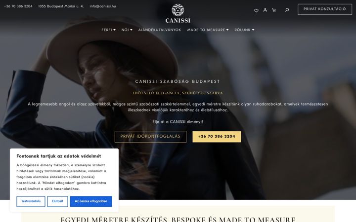 Screenshot of canissi.hu