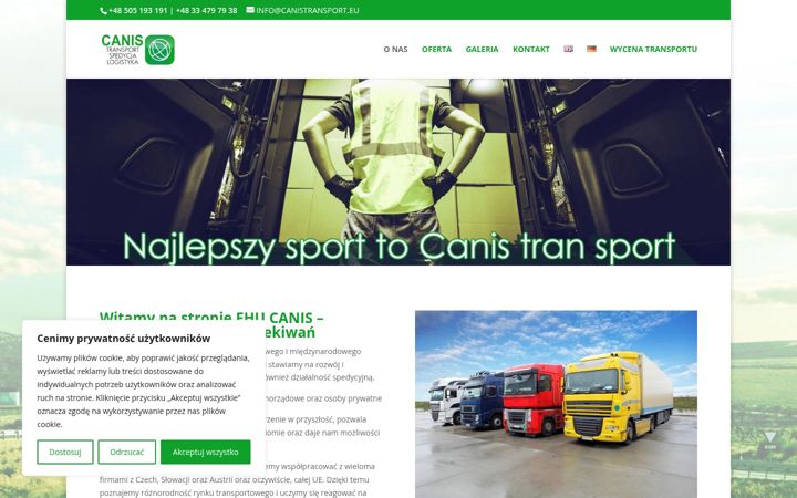 Screenshot of canistransport.eu