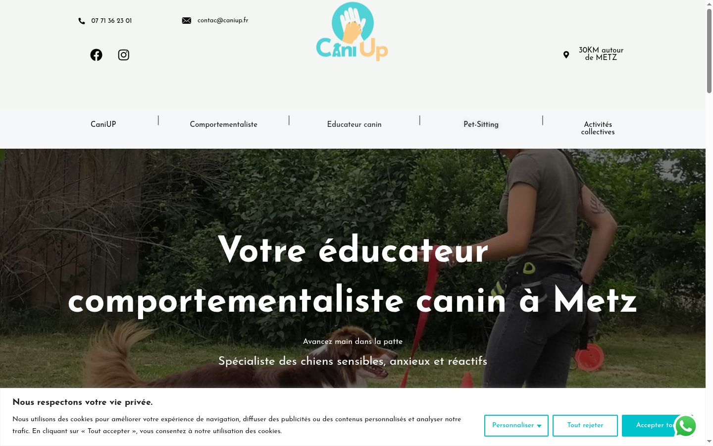 Screenshot van de toestemmingsbanner zoals getoond vóór enige interactie