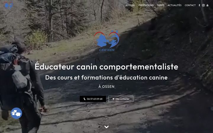 Screenshot of canixion.fr