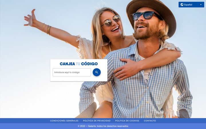 Екранна снимка на canjeatucodigo.es