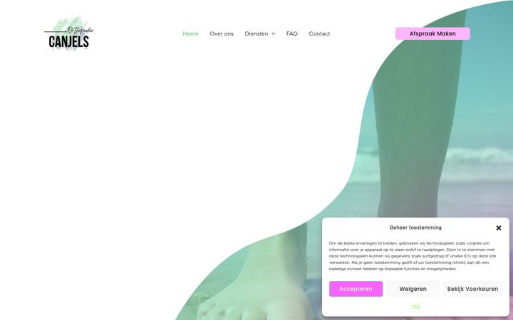Screenshot of canjelsorthopedie.nl