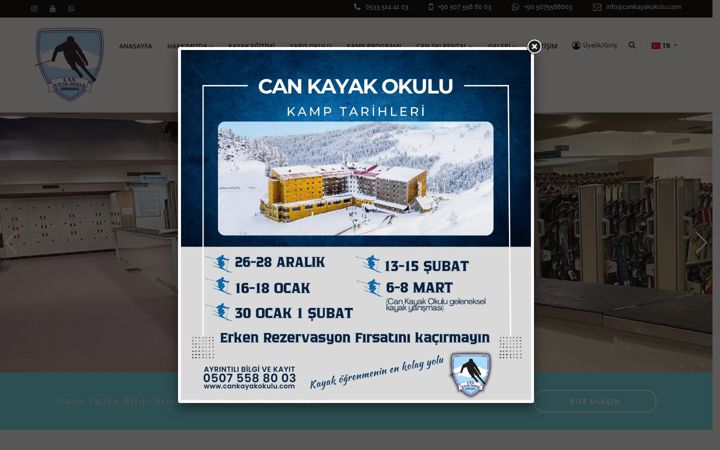 Screenshot of cankayakokulu.com