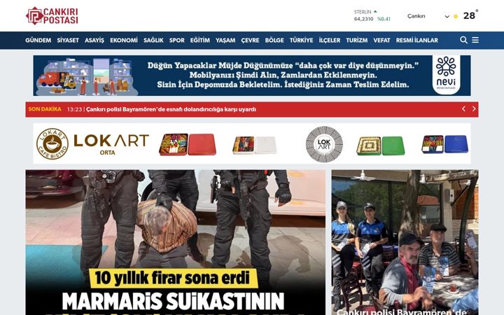 Screenshot of cankiripostasi.com