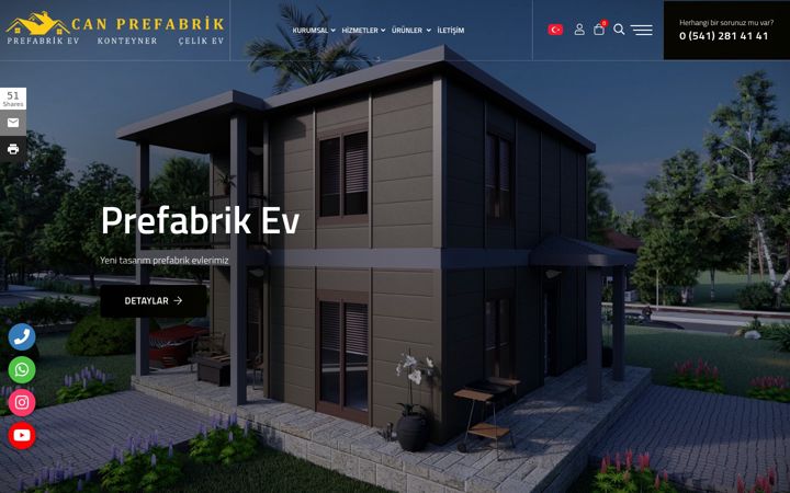 Screenshot of cankonteyner.com.tr