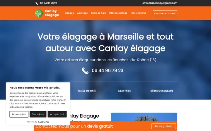Screenshot of canlay-elagage.fr