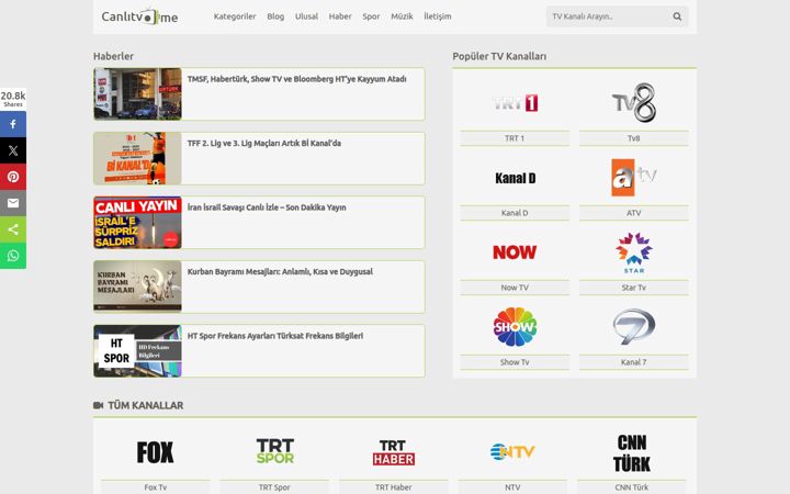 Screenshot of canlitv.me