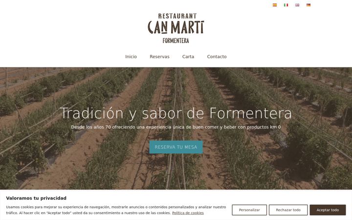 Screenshot of canmartiformentera.es