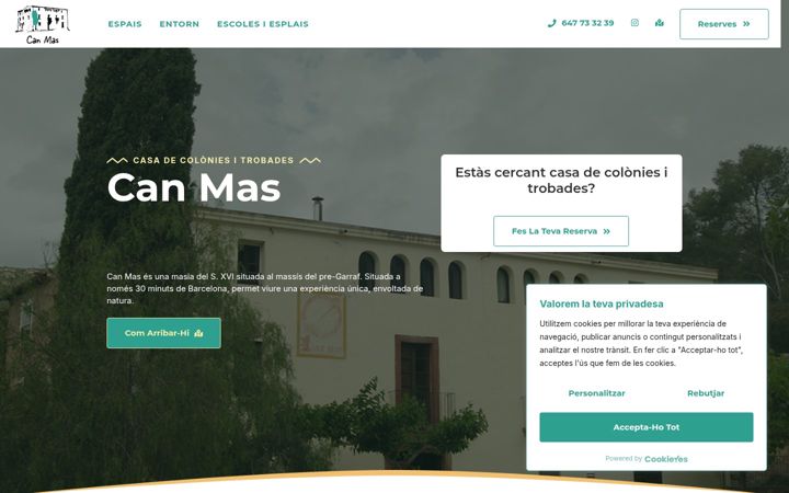 Screenshot of canmas.cat