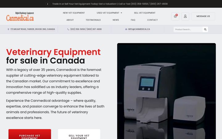 Screenshot of canmedical.ca