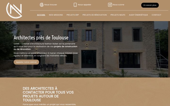 Screenshot of cann-architecture.fr