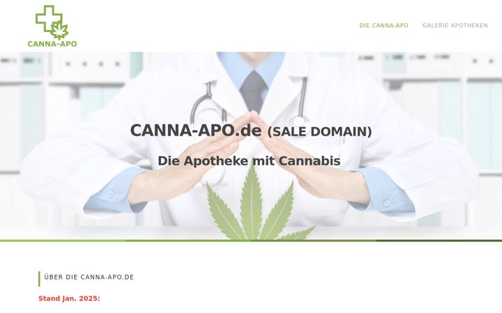 Képernyőkép: canna-apo.de
