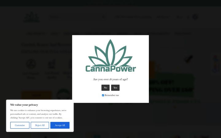 Screenshot of canna-power.co.uk