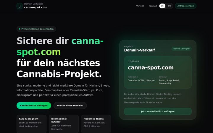 Screenshot of canna-spot.com