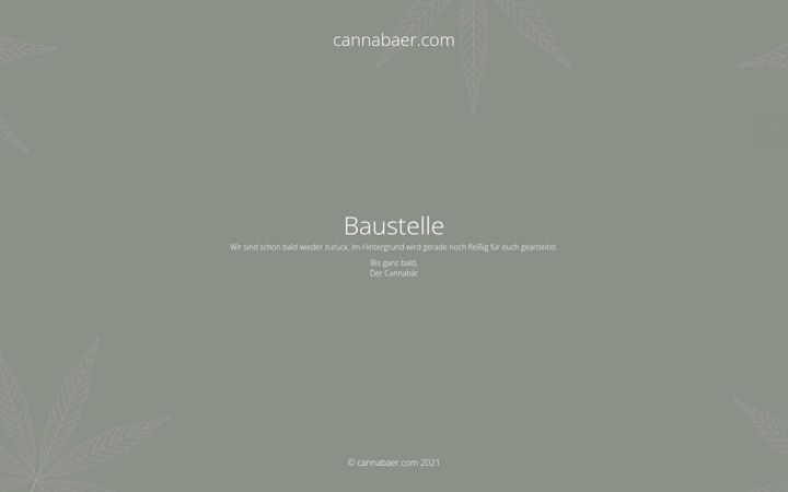 Screenshot of cannabaer.com