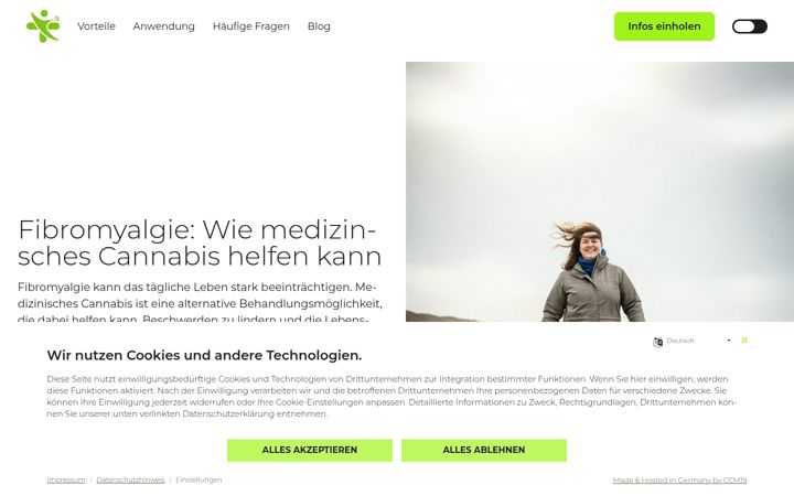 Ekrano kopija cannabis-fibromyalgie.de