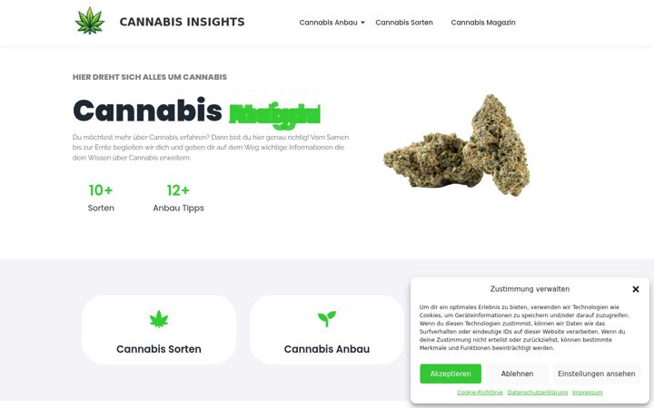 Ekrano kopija cannabis-insights.de
