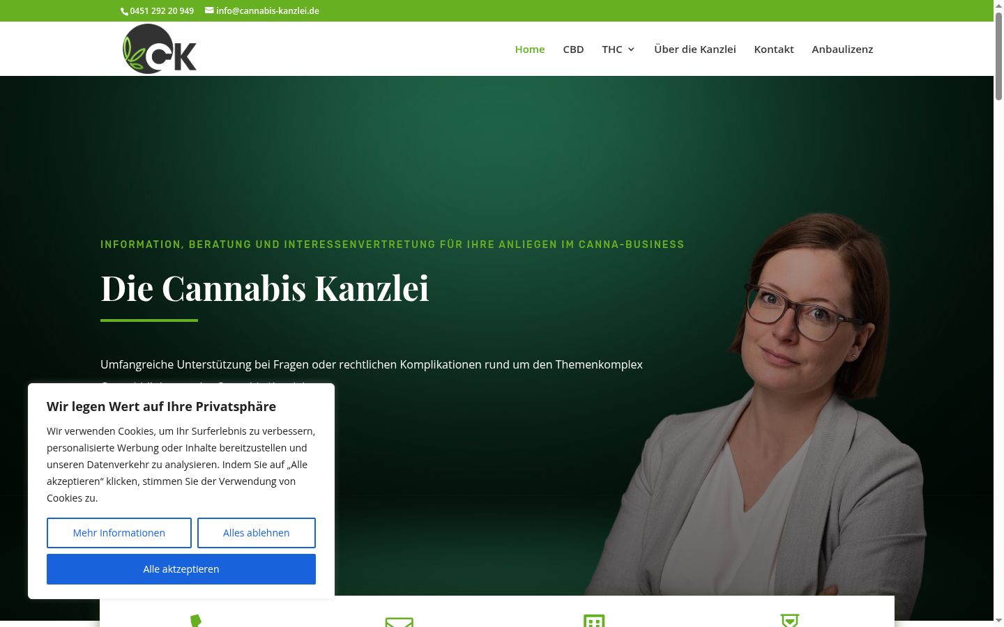Ekrānuzņēmums ar piekrišanas baneri, kas tika rādīts pirms jebkādas mijiedarbības