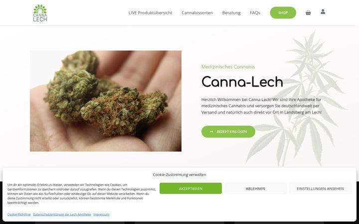Screenshot ta' cannabis-lech.de