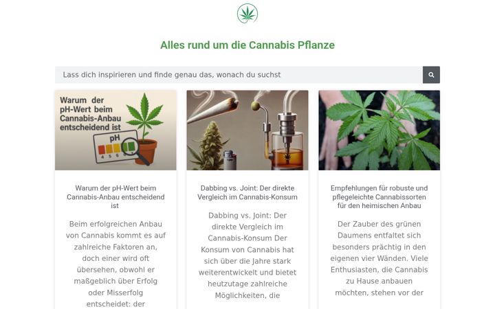 Screenshot ta' cannabis-pflanze.de