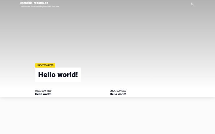 Screenshot ta' cannabis-reports.de
