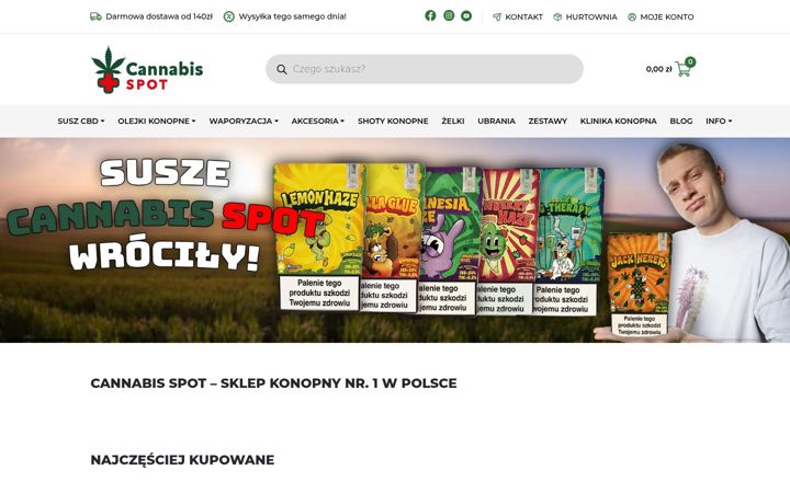 Screenshot of cannabis-spot.pl