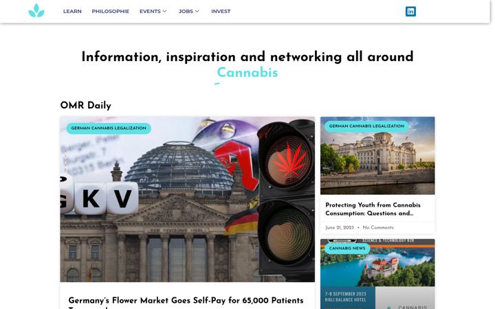 Screenshot of cannabis-startups.com