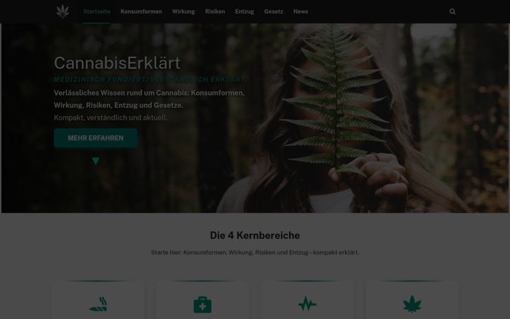 Screenshot of cannabiserklaert.de