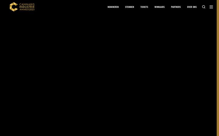 Screenshot of cannabisindustrieawards.nl