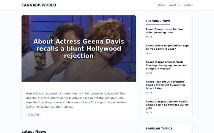 Screenshot of cannabisworld.pro