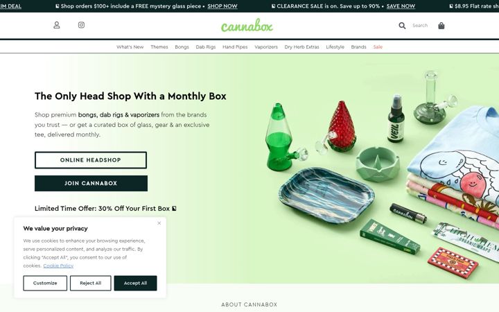 Screenshot of cannabox.com