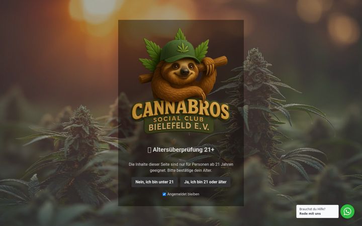 Captura de ecrã de cannabros.club