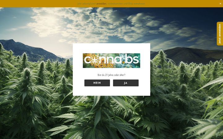 Screenshot of cannabsclub.de