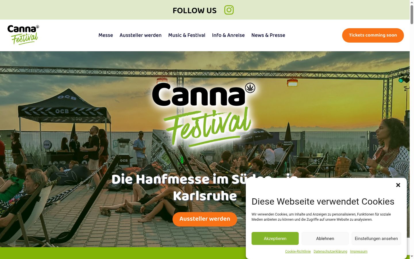 Screenshot tal-banner tal-kunsens muri qabel kwalunkwe interazzjoni