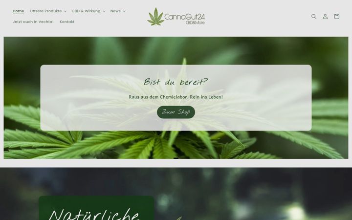 Screenshot of cannagut24.de