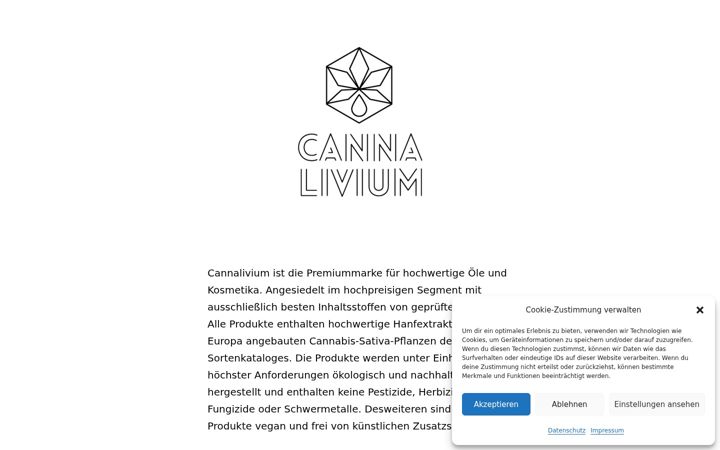 Screenshot of cannalivium.de