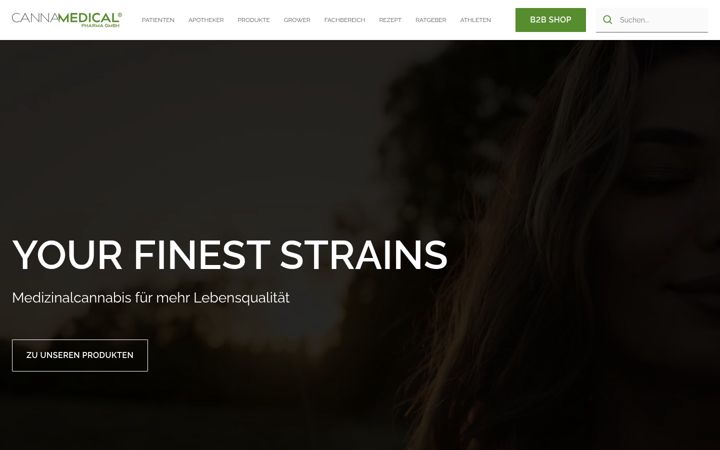 Screenshot of cannamedical.com