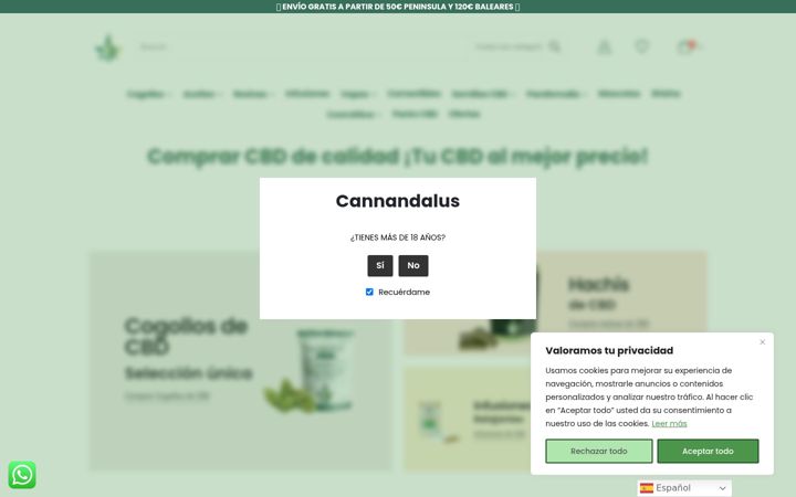 Screenshot of cannandalus.es