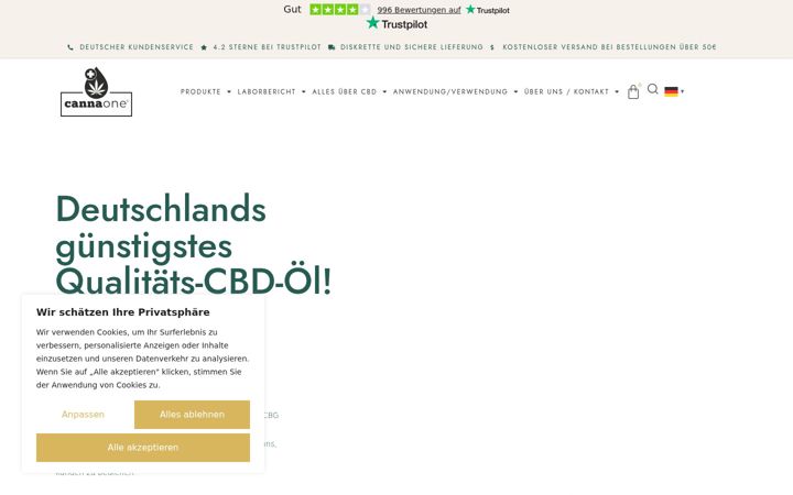 Screenshot of cannaone.de