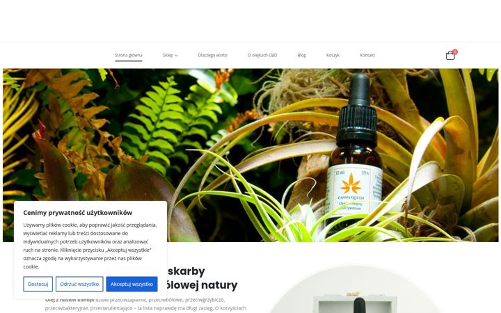 Screenshot of cannaqueencbd.pl