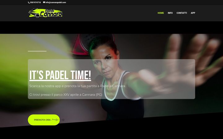 Snímek obrazovky cannarapadel.com