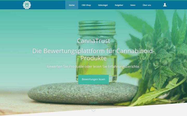 Screenshot of cannatrust.eu