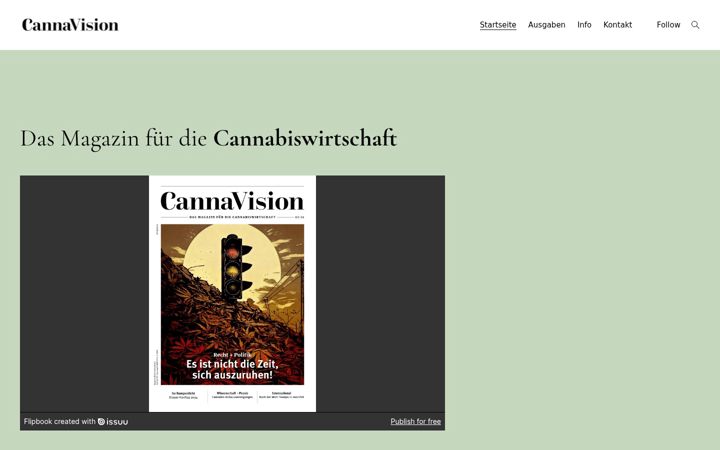Skjermbilde av cannavision.eu