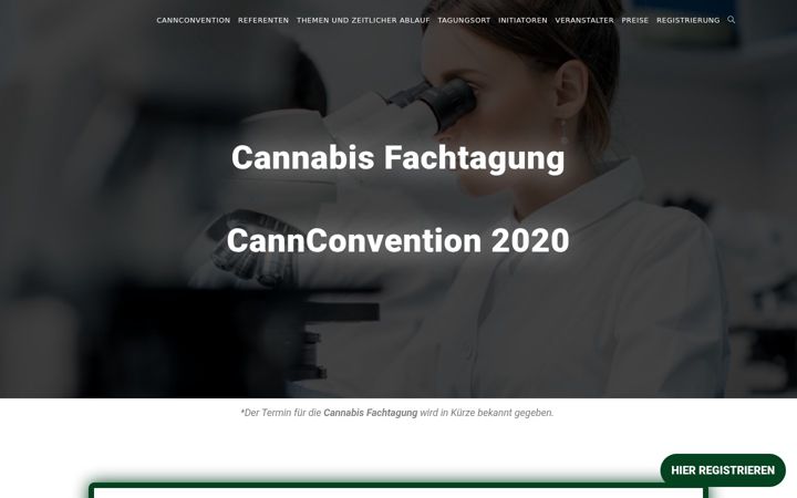 Screenshot ta' cannconvention.de