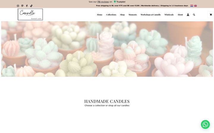 Posnetek zaslona canndle.nl