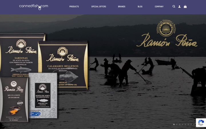 Screenshot of cannedfish.com