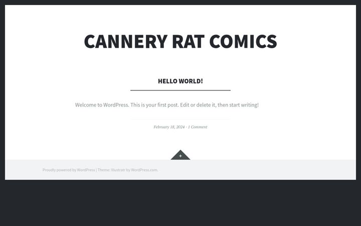 Screenshot του canneryratcomics.ca
