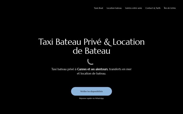Screenshot of cannesboatlocation.fr