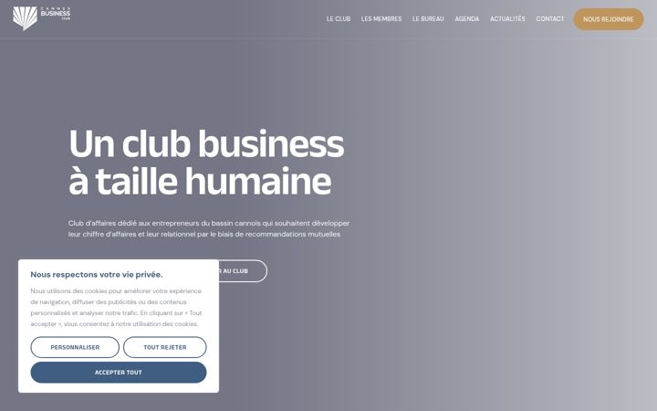 Screenshot of cannesbusinessclub.com