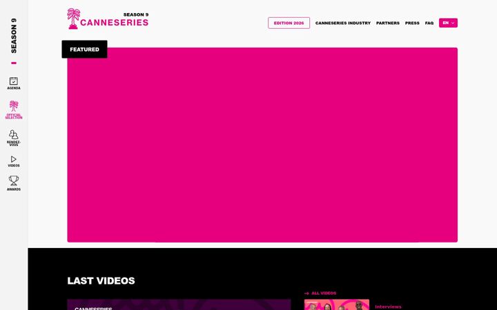 Screenshot of canneseries.com